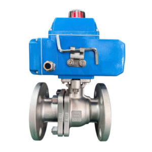 Van điện van bi mặt bích